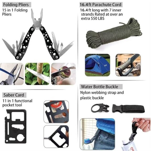 Emergency Survival Kit And First Aid Kit Professional Survival Gear SOS ...