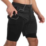 men dry tactical two in one gym shorts quick-dry tactical gym shorts 2-in-1 performance hybrid compression workout shorts men’s tactical activewear