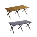 camping table 120x60x45 large foldable outdoor table for camping and picnics