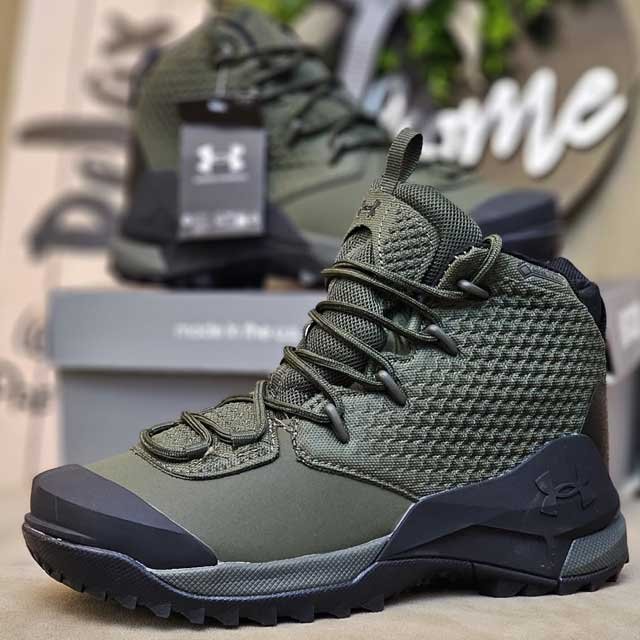 Green-Camo-Outdoor-Boots Rugged Outdoor Under Armour Boots